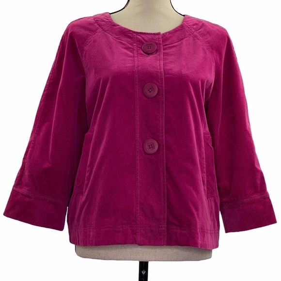 MADISON Button Down Maroon Jacket Size Medium - Picture 3 of 12